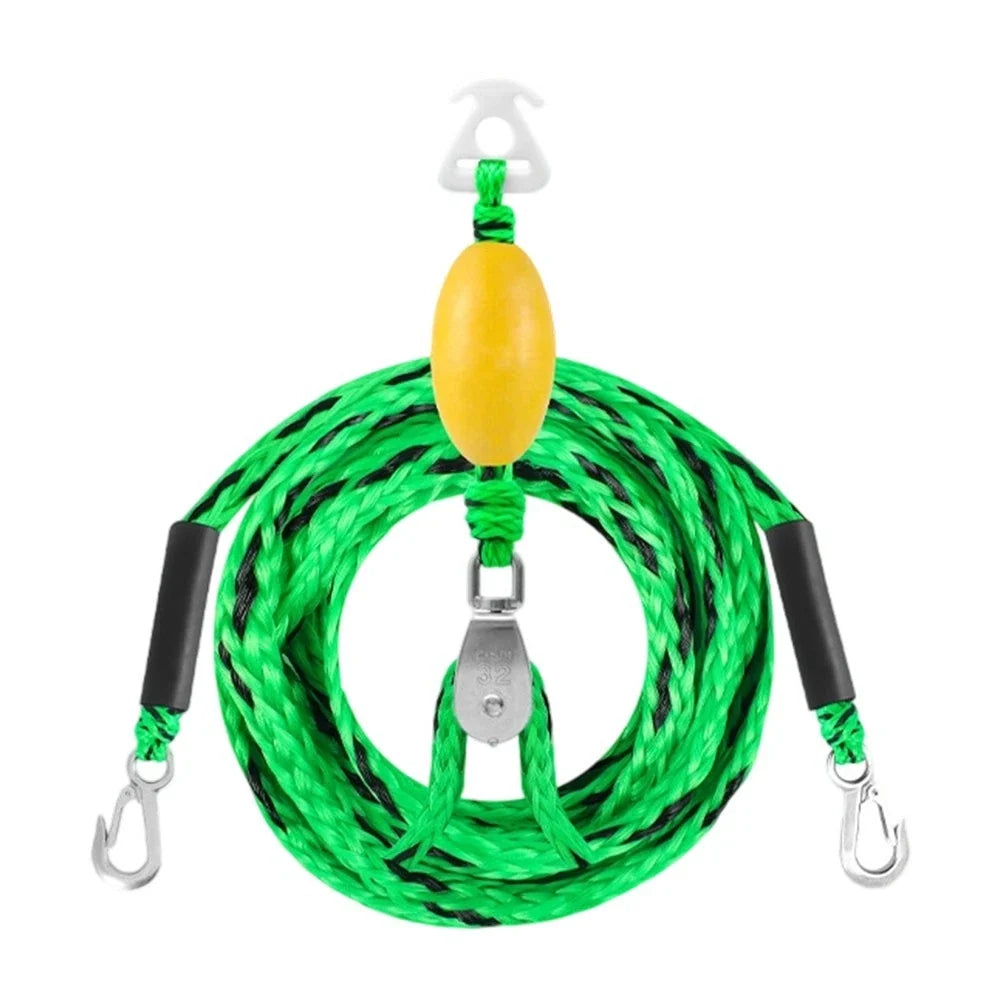 17FT Polyester Boat Tow Rope for Skiing (4800 lbs Tensile Strength)