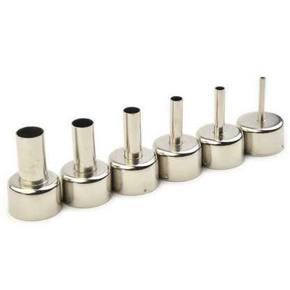 Set of 6 Heat Resistant Nozzles for Soldering Station Hot Air Tools