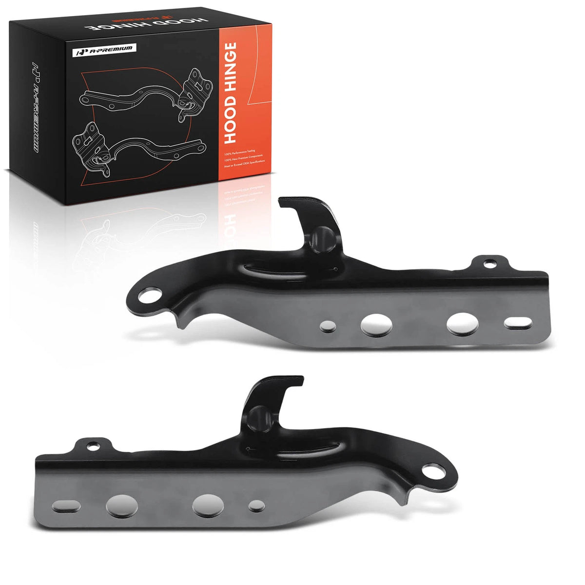 2X Hood Hinge for Buick Enclave (2013–2017) - 22814934, 22814935, GM1236182, GM1236183