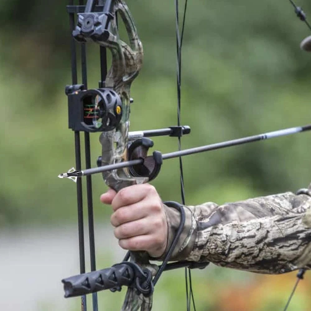 12PK 3-Blade Broadheads for Compound Bow (100 Grain)