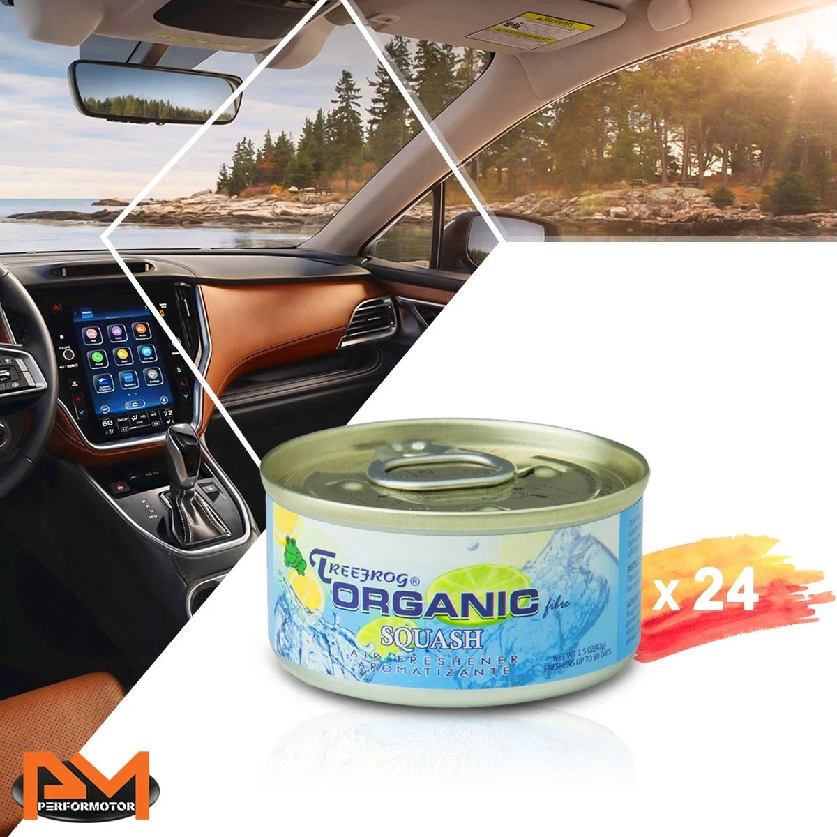 Air Freshener Can for Car/Office - Squash Scent (1.5oz)