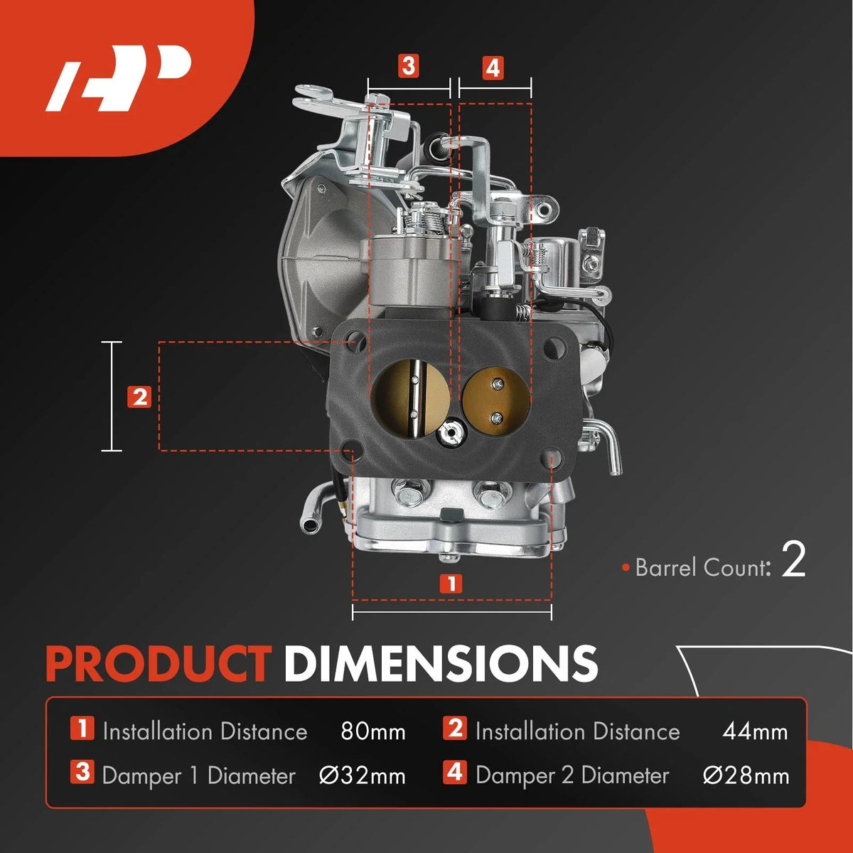 2 Barrel Carburetor for Mazda 626 Bongo B1600 Capella (1970–1985)