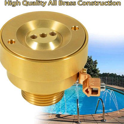 3 Hole Brass Deck Jet Fountain Nozzle for Swimming Pool Spa