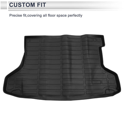 Cargo Liner Rear Trunk Mat for Honda HR-V FWD (2016–2022) TPE Long Grid Pattern