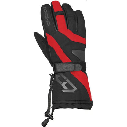 Red Snowmobile Gloves for Choko Junior (XS, S)
