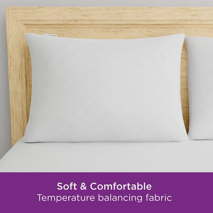 Set of 4 AllerEase Pillow Protectors for King Size (Temperature Control)