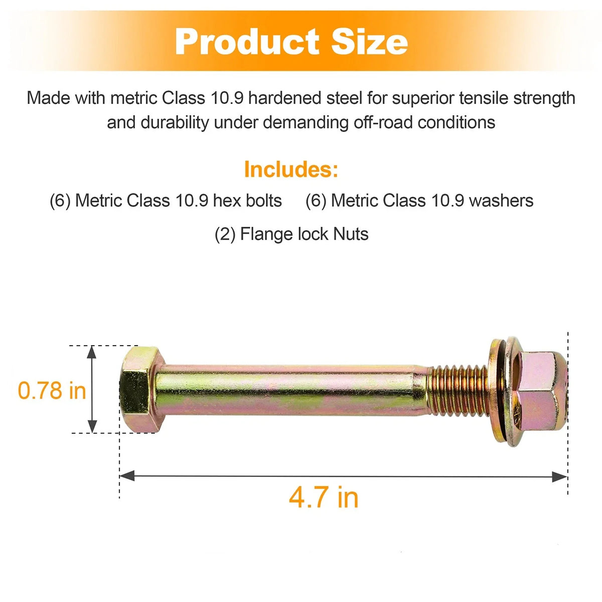 Rear Leaf Spring Bolts for Jeep XJ (1984–2001), MJ (1986–1992)