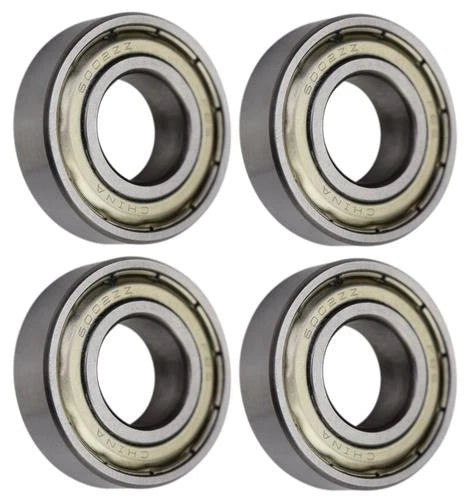 Set of 4 Shielded Radial Ball Bearings 6002-ZZ 15X32X9 for Automotive Applications