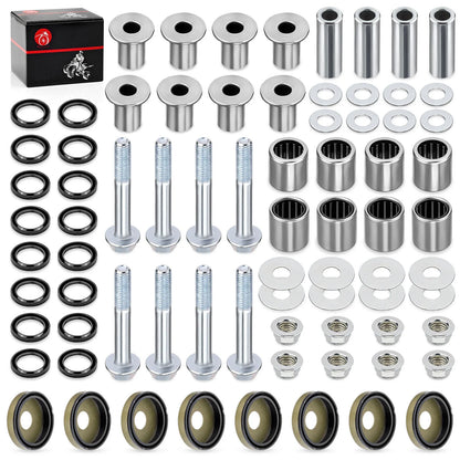 Front Upper + Lower A-Arm Bushing Seal Bolt Kit for Arctic Cat 400 DVX (2004–2008)