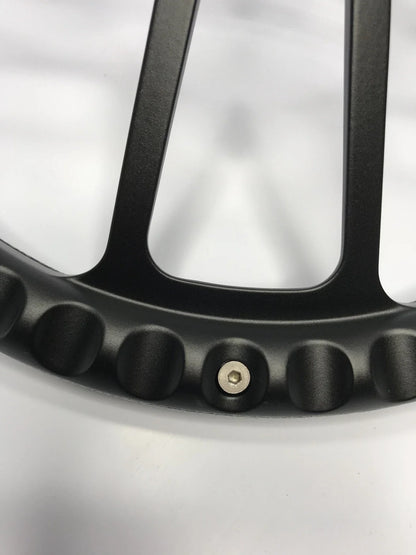 14 Inch Steering Wheel Cover Gloss Carbon Fiber for Universal Fit Vehicles (—)