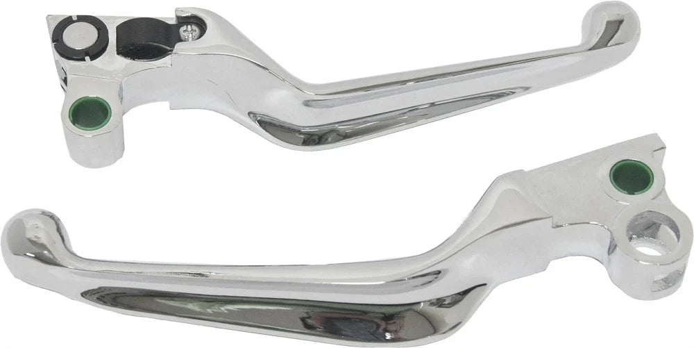 Chrome Wide Blade Lever Set for Harley Davidson FLHR & FLHTC (–2013)