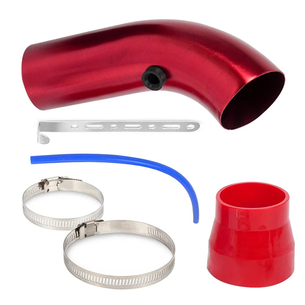 76mm 3" Aluminum Cold Air Intake Induction Pipe Hose Tube for Universal
