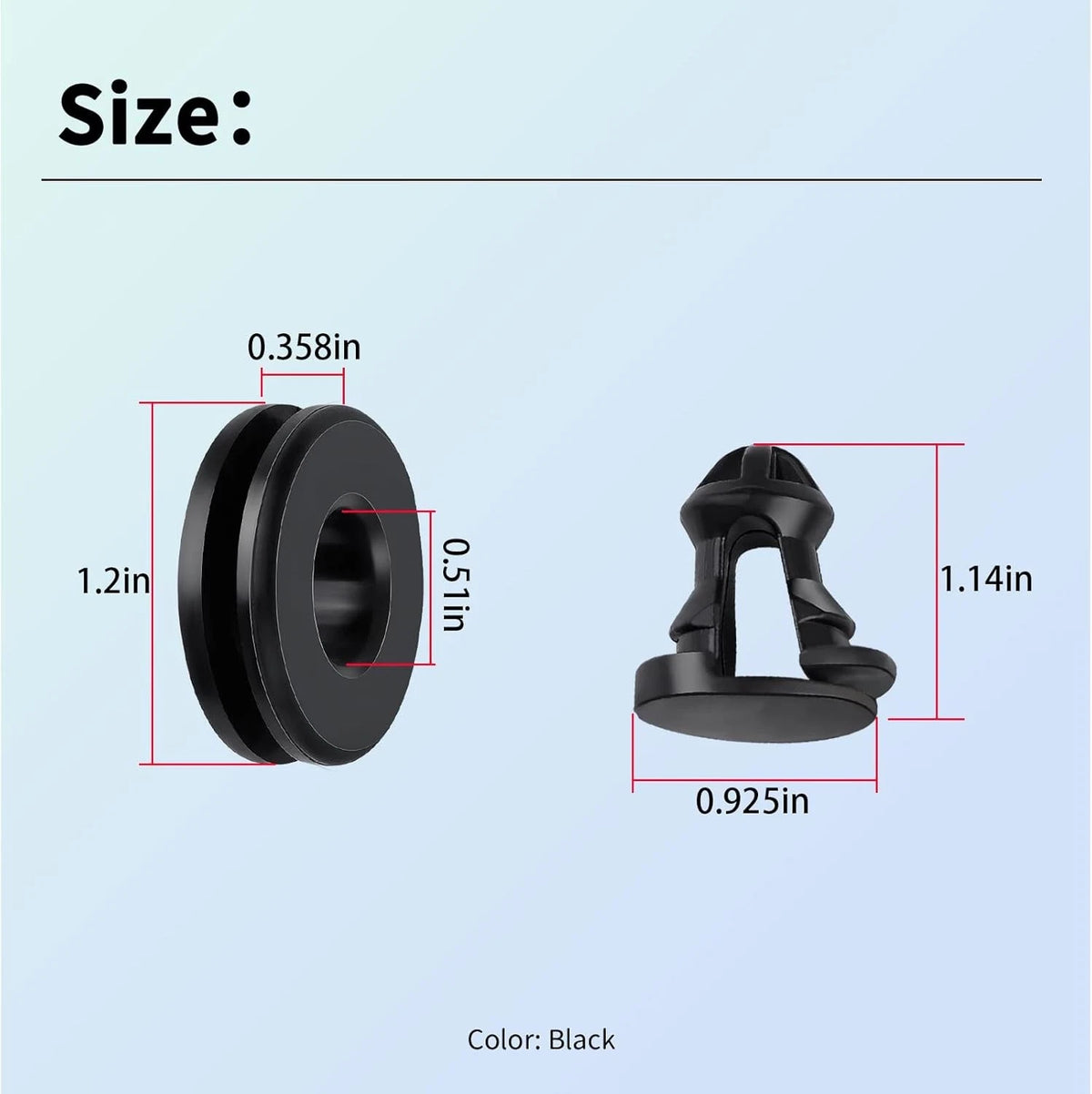 Grommet with Button for Ski-Doo Skandic, Tundra (2012–2020) 517304744 517303756
