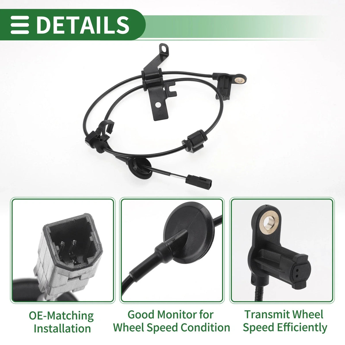 ABS Wheel Speed Sensor No. 8L8Z2C190A for Ford Escape (2004–2008) Rear Right