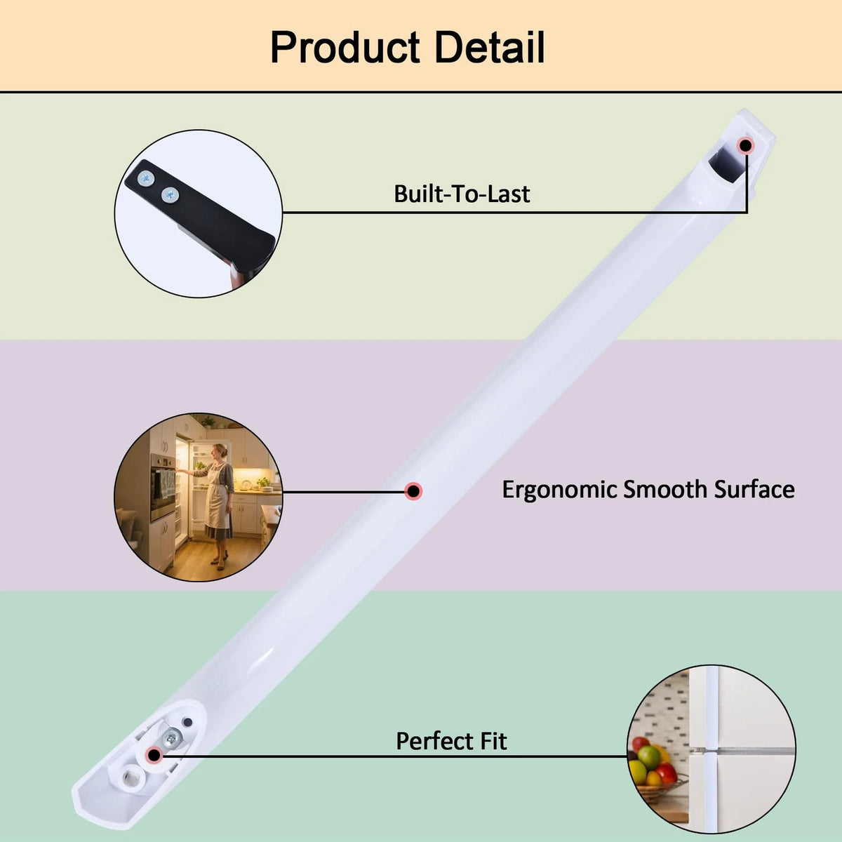 2 Pieces Refrigerator Door Handle for
