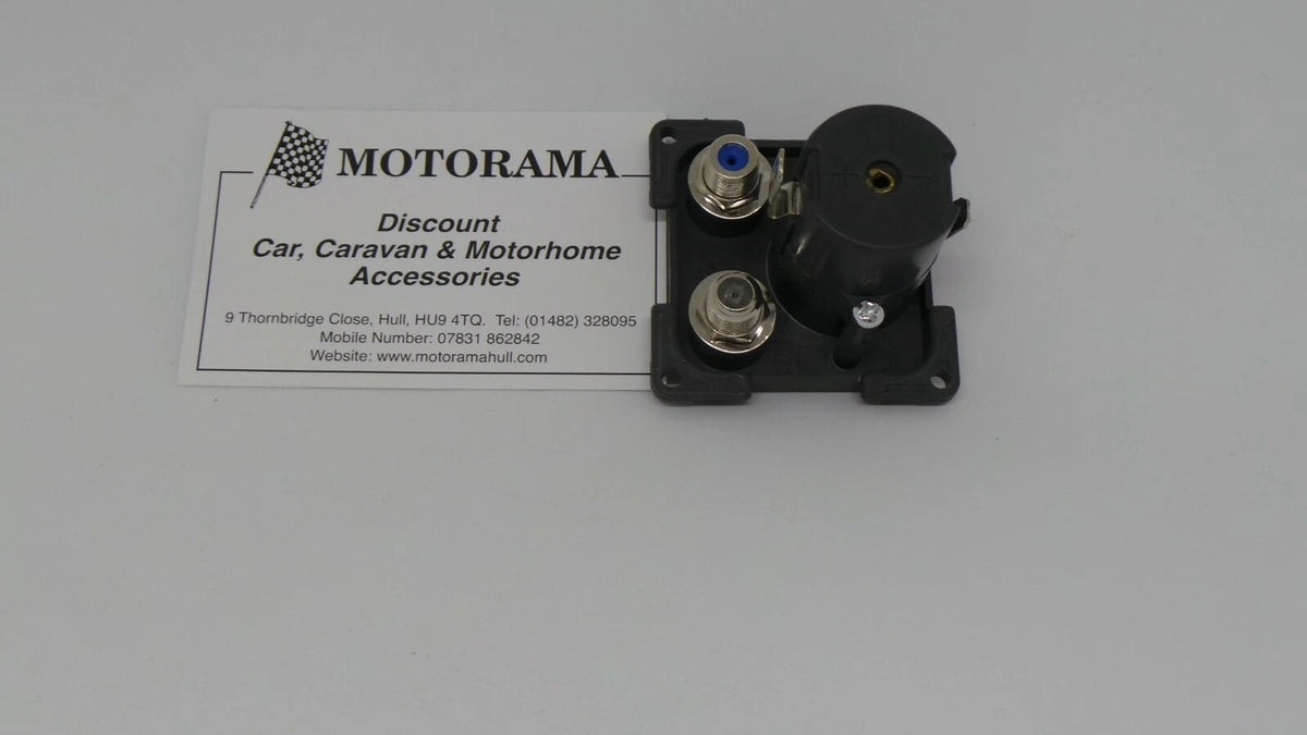 C-Line/CBE 12V Socket + TV Aerial + Satellite for Caravan Motorhome Boat (PO255)