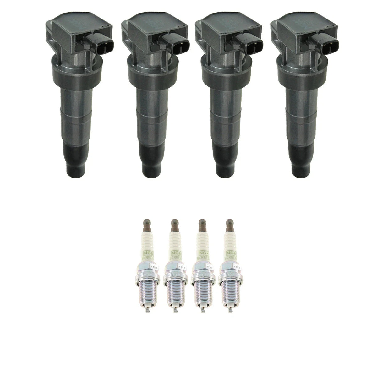 Set of 4 NGK Ignition Coils & Platinum Spark Plugs for Magentis Optima Sonata (2001–2010)
