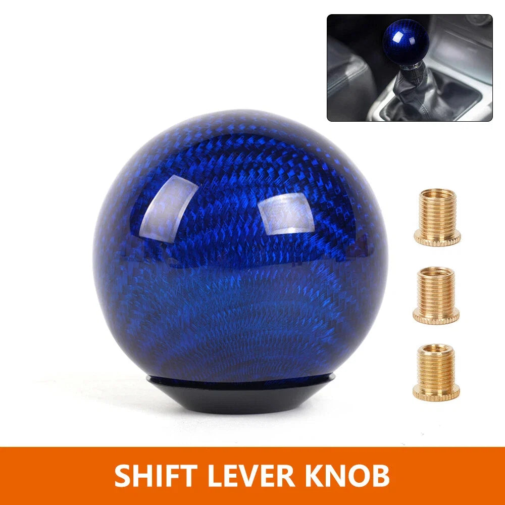 Carbon Fiber Manual Gear Shift Knob for Universal Fit (No Specific Year)