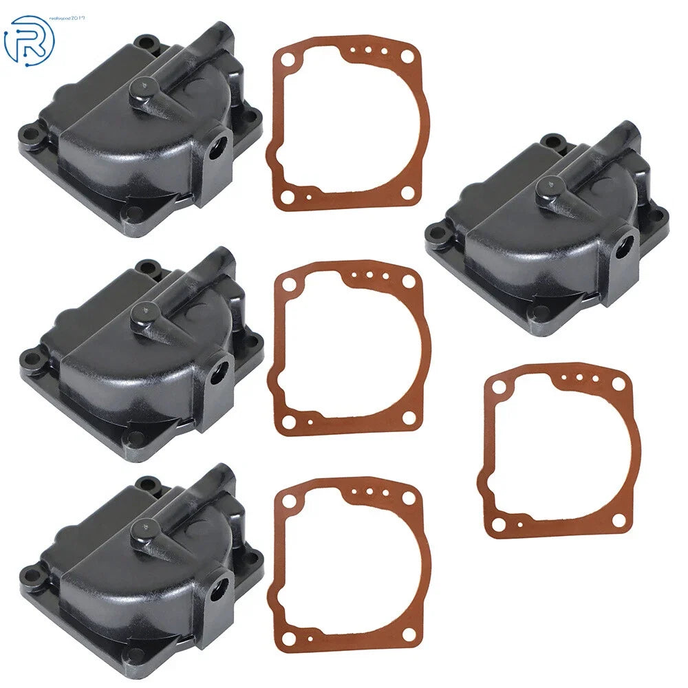 Set of 4 Carburetor Float Chamber Bowls for Johnson 90-175hp (60o 0433000)
