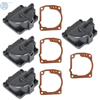 Set of 4 Carburetor Float Chamber Bowls for Johnson 90-175hp (60o 0433000)