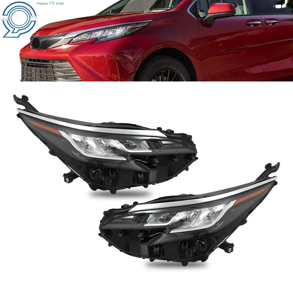 LED Headlights for Toyota Sienna (2021–2022) with DRL