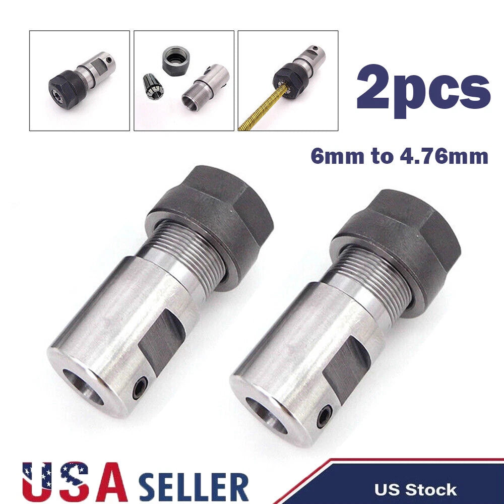 2pc Flexible Shaft Coupling 6mm to 4.76mm for RC Boat