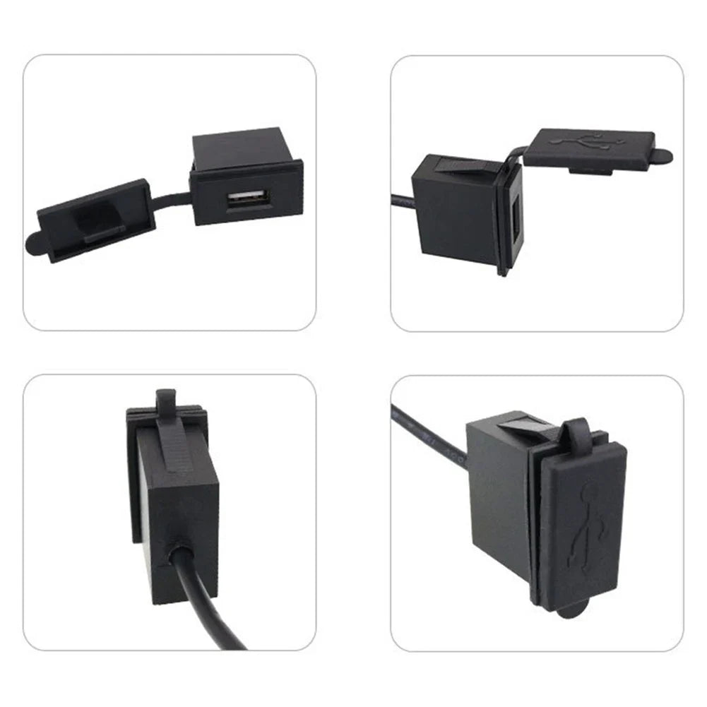USB Charging Car Charger Socket for Truck ATV Boat RV Bus (12-24V)