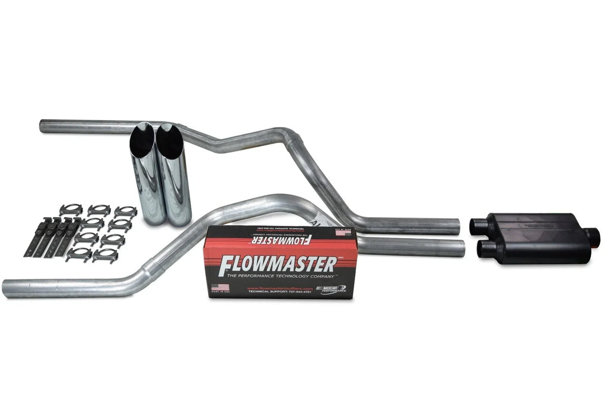 2.5" Dual Exhaust Kit for Chevy GMC 1500 Truck (2015–2018) Flowmaster Super 44