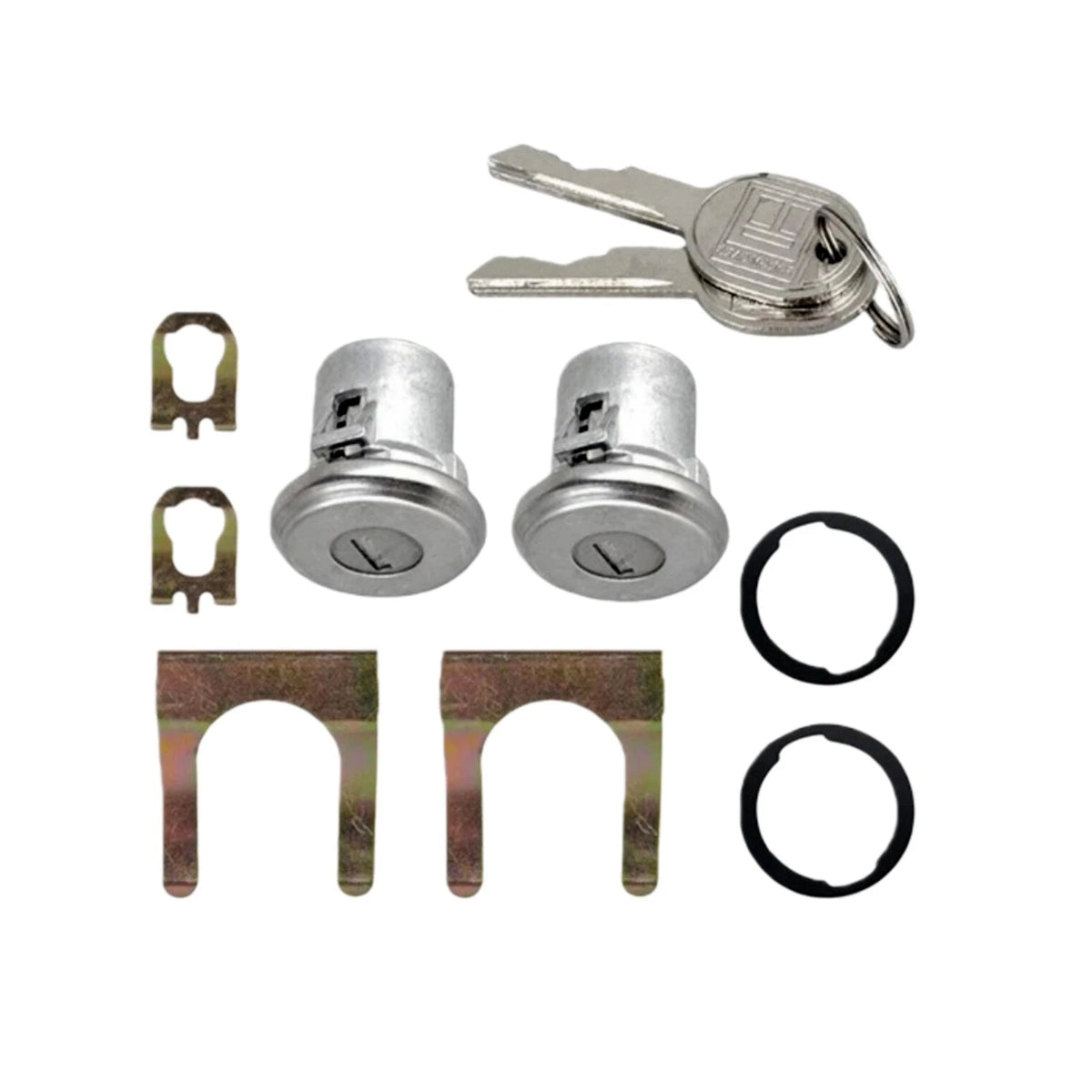Set of 2 Door Lock Cylinders for GM Vehicles (5070006, DL15802)