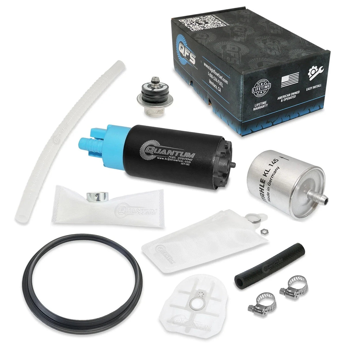 QFS Fuel Pump + Regulator + Gasket + Filter + Strainer for BMW R1200R (2006–2011)