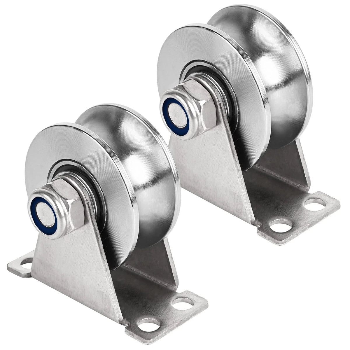 2X Stainless Steel Groove Pulley Wheel System for Gym Equipment