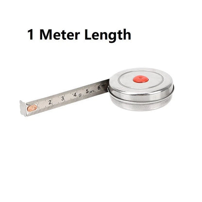 Tape Measure Ruler for Woodworking (Mini-Retractable, Stainless Steel)