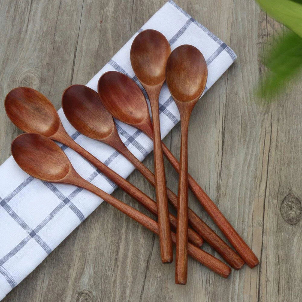 Wooden Long Kitchen Spoon for Cooking Utensils (No Part Numbers)