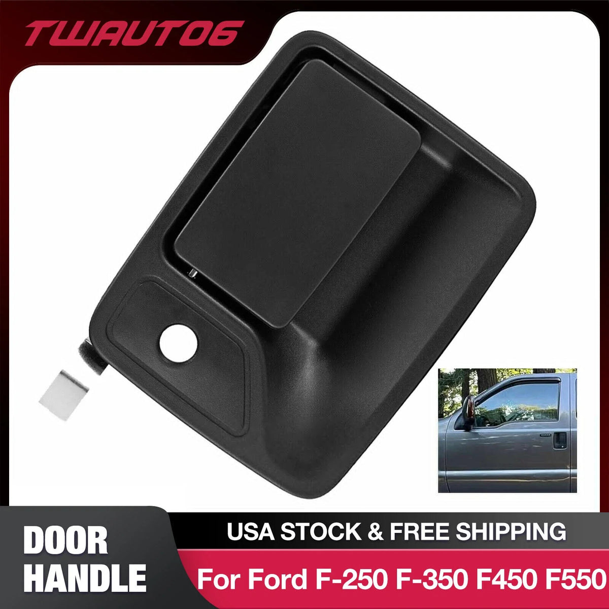 Exterior Door Handle Front Right for Ford F-250 F-350 F-450 F-550 (2017–2024)