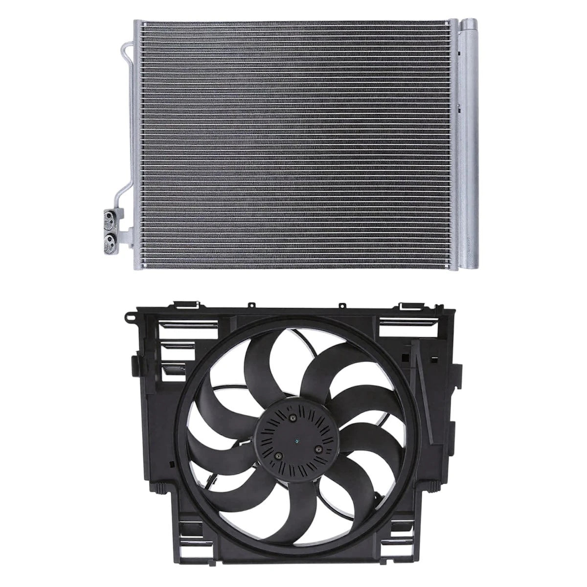 A/C Condenser for BMW 528i xDrive (2012–2016) 64536805453, 64537618770, 18067766