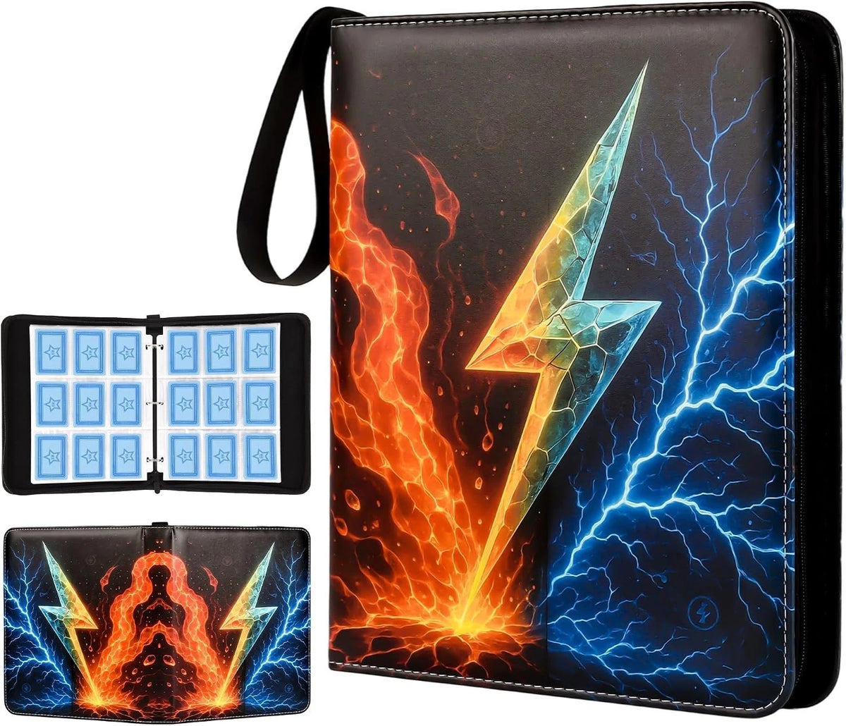 9 Pocket Trading Card Binder with 50 Removable Sleeves