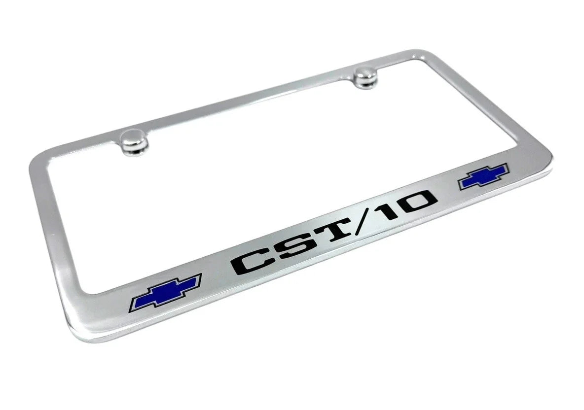 License Plate Frame Chrome Engraved for Chevrolet CST/10 (1980–1989)
