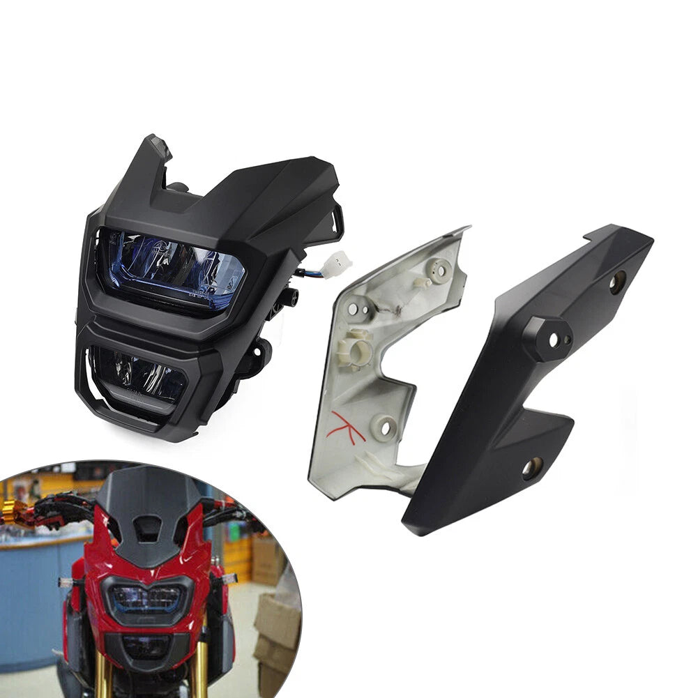 LED Headlight Front Light Lamp & Cover for Honda Grom MSX125 (2016–2018)