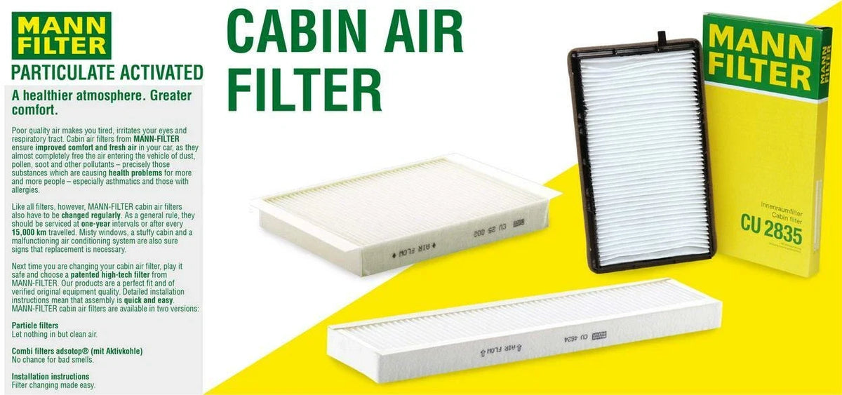 Mann-Filter Cabin Air Filter for Mercedes CLK55 AMG (2001–2002)