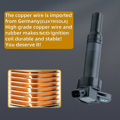 4X Ignition Coil & Spark Plug for Hyundai Elantra Tucson Kia Forte Soul (UF651)