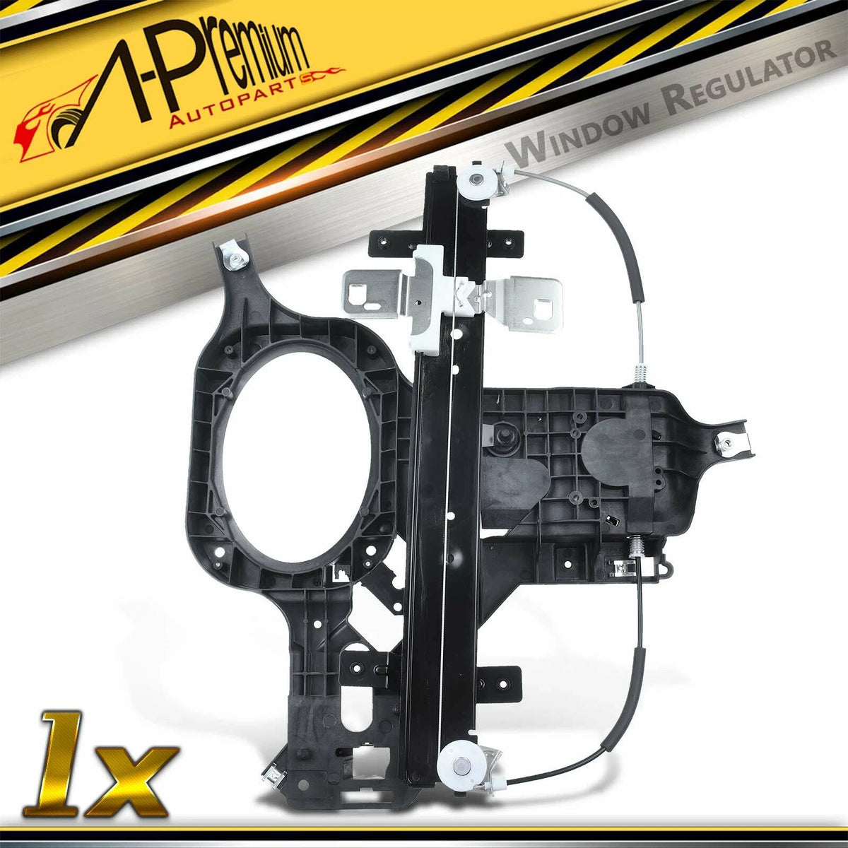 Rear Right Power Window Regulator w/Panel for Ford Expedition (2003–2006) 6L1Z7827008AA, 740-171