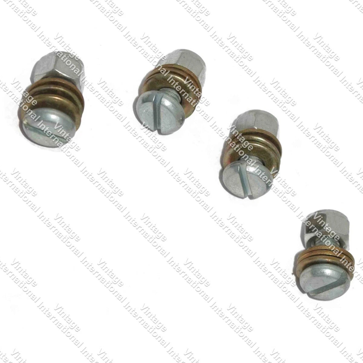 Pack of 4 Bonnet Screws with Nylock Nut for Ford & Fordson Tractor