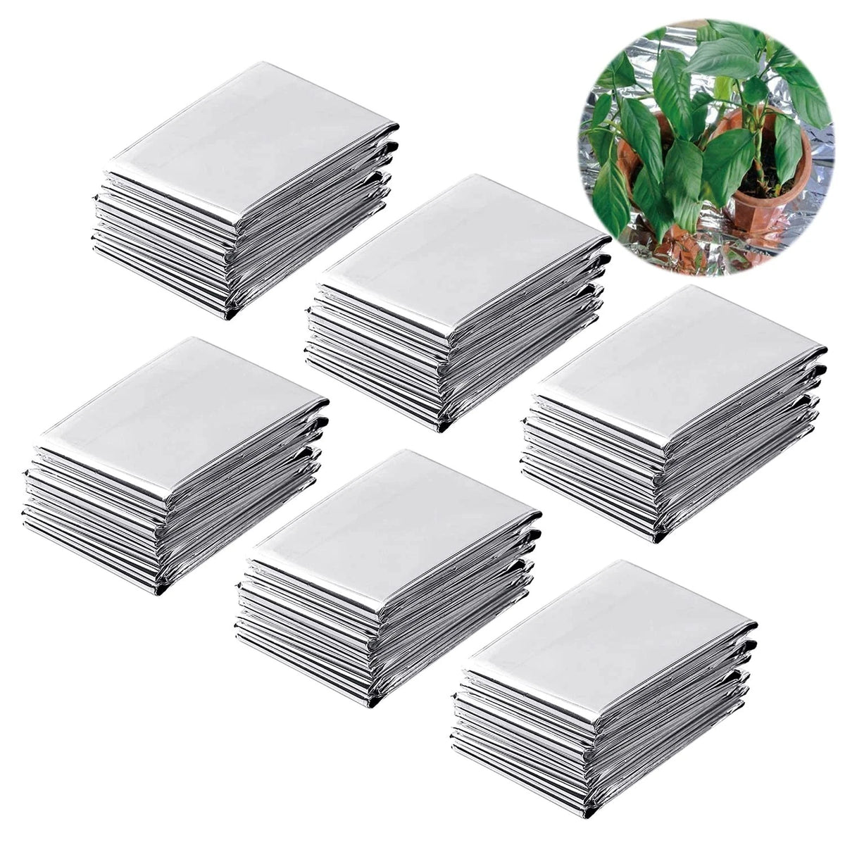 Set of 6 Reflective Mylar Films for Automotive Use