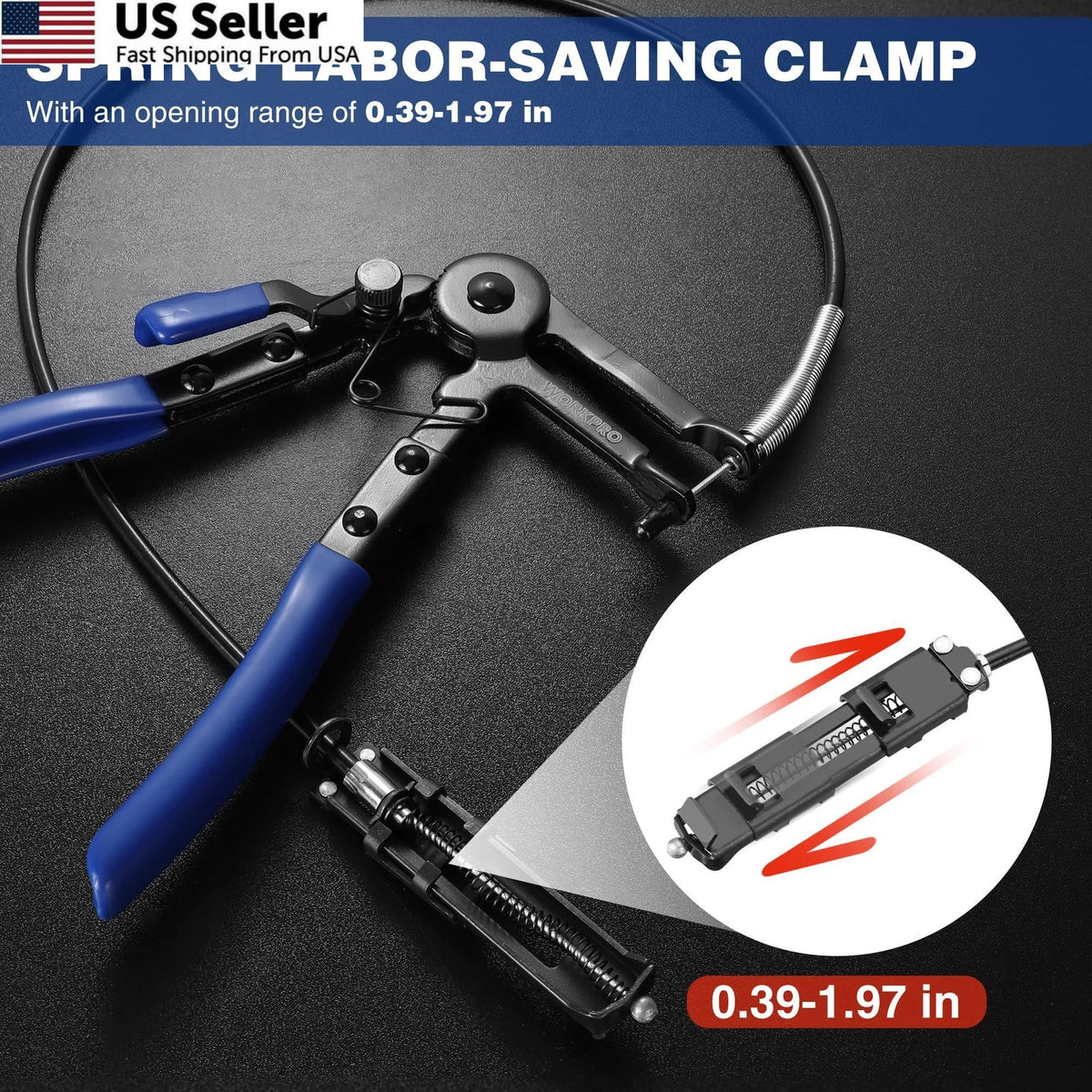 Flexible Hose Clamp Pliers Tool for Automotive (27")