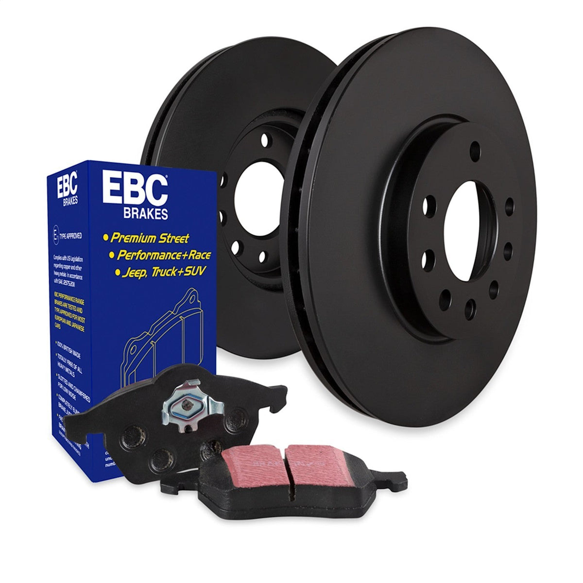 Set of 2 Brake Disc and Pad Kits for Toyota Corolla Prizm