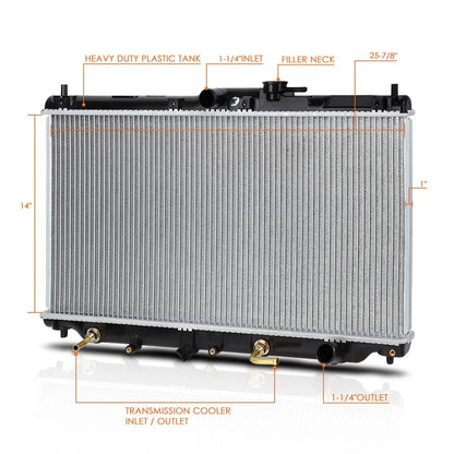 Aluminum Core Radiator for Honda Accord/Prelude (1990–1996) DPI-19