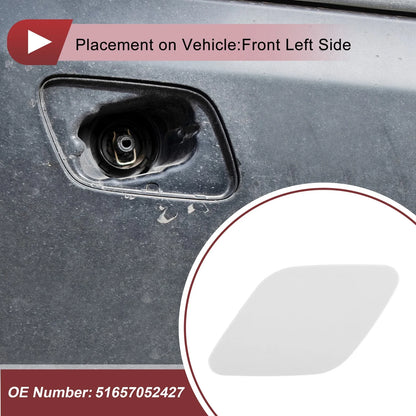 Front Left Bumper Trim Nozzle Cover for BMW X6 (2008–2014) No. 51657052427 White