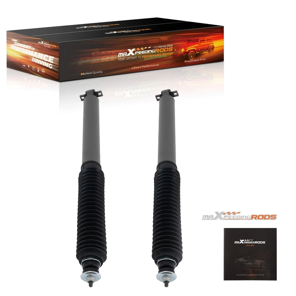 5-6.5" Lift Front Shock Absorbers for Jeep Wrangler TJ/Cherokee XJ (1984–2006)