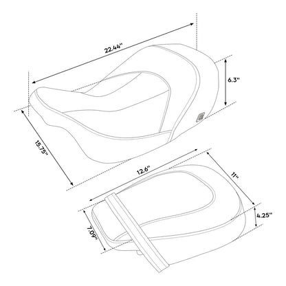 Heated Seats for Harley Touring Electra Road Glide (2009–2023)