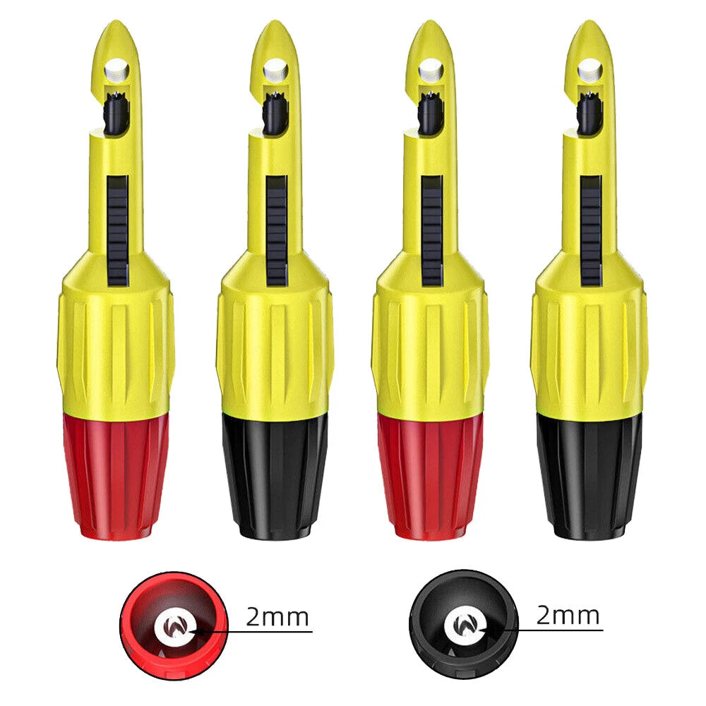 4Pcs Wire Piercing Puncture Probe Test Clip with 2mm Jack for Automotive